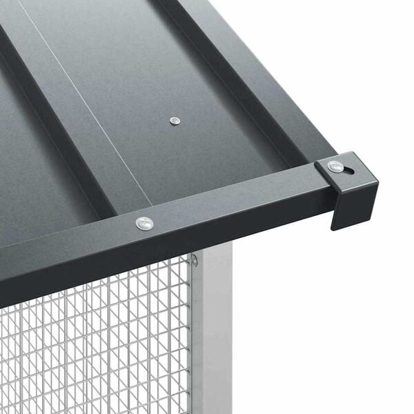 vidaXL Bird Cage Anthracite 154 x 154 x 200 cm Galvanised steel