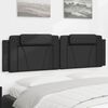 vidaXL Headboard Cushion "Viana" Black 183 cm King Faux Leather