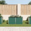 vidaXL Garden Raised Bed Galvanised Steel 160x40x77 cm Green