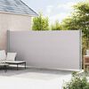 vidaXL Patio Retractable Side Awning 200x600 cm Grey