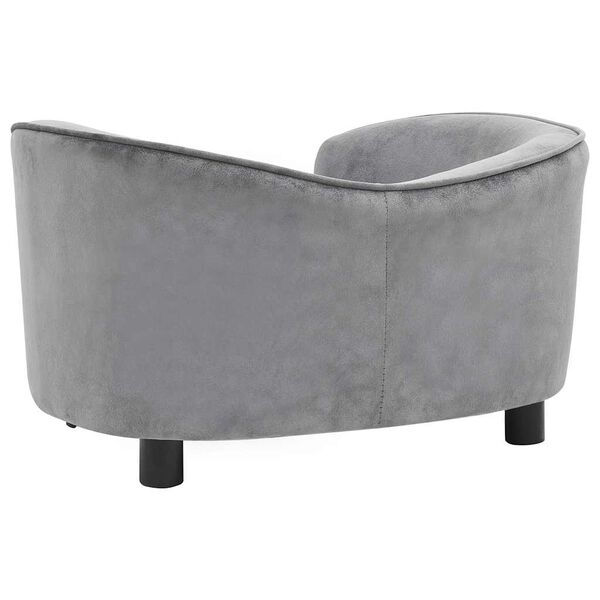 vidaXL Dog Sofa Grey 69x49x40 cm Plush
