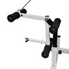 vidaXL Weight Bench with Weight Rack, Barbell and Dumbbell Set 120 kg