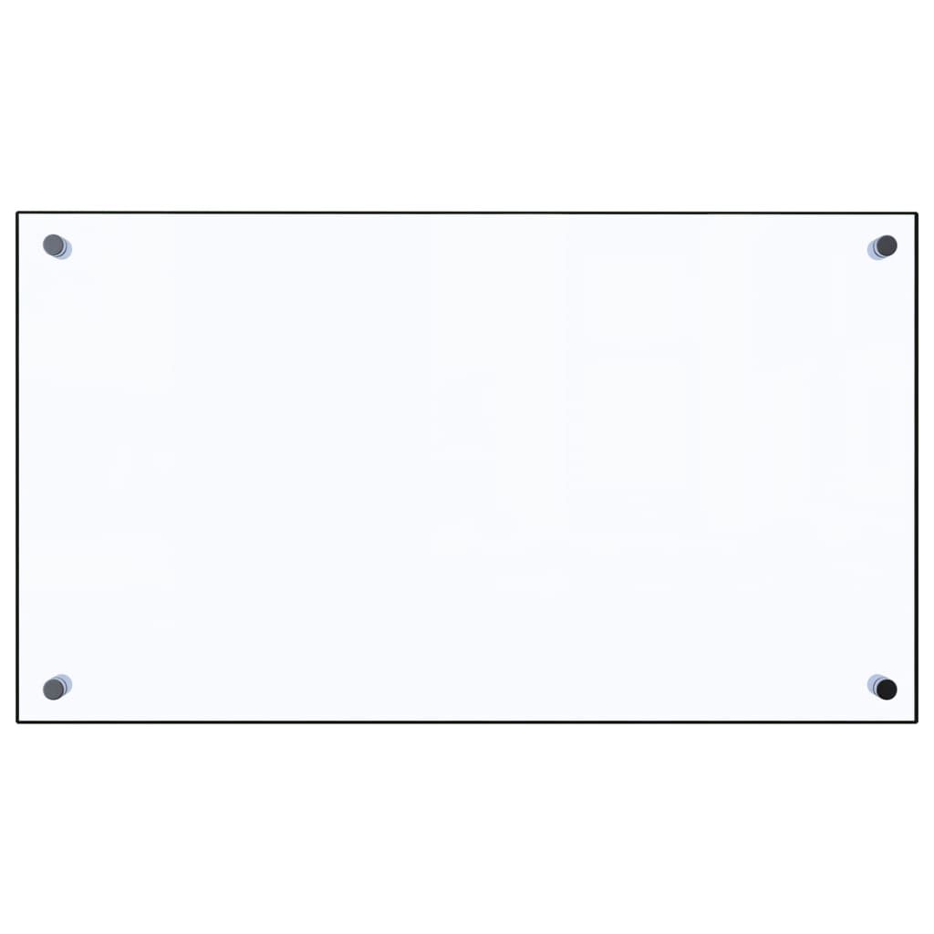 vidaXL Kitchen Backsplash Transparent 70 x 40 cm Tempered Glass