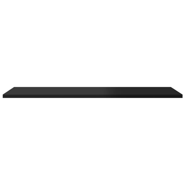 vidaXL Bookshelf Boards 8 pcs High Gloss Black 80x30x1.5 cm Engineered Wood