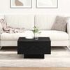 vidaXL Coffee Table Black Oak 55 x 55 x 31 cm