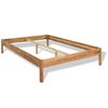 vidaXL Bed Frame without Mattress Solid Oak Wood 152x203 cm