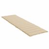 vidaXL Sun Lounger Cushion Beige 200x60x3cm Oxford Fabric