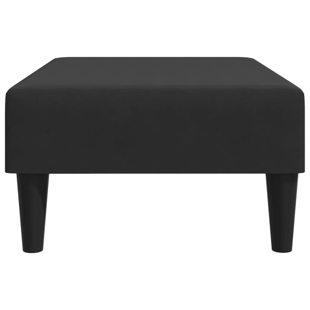 vidaXL Footstool Black 77x55x31 cm Velvet