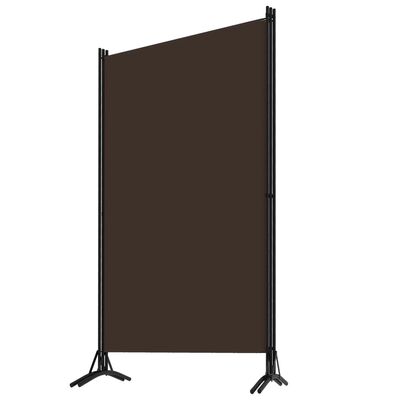 vidaXL 3-Panel Room Divider Brown 260x180 cm