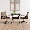 vidaXL 3 Piece Garden Dining Set Textilene and Steel