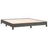 vidaXL Box Spring Bed Frame Dark Grey King Velvet (US Only)