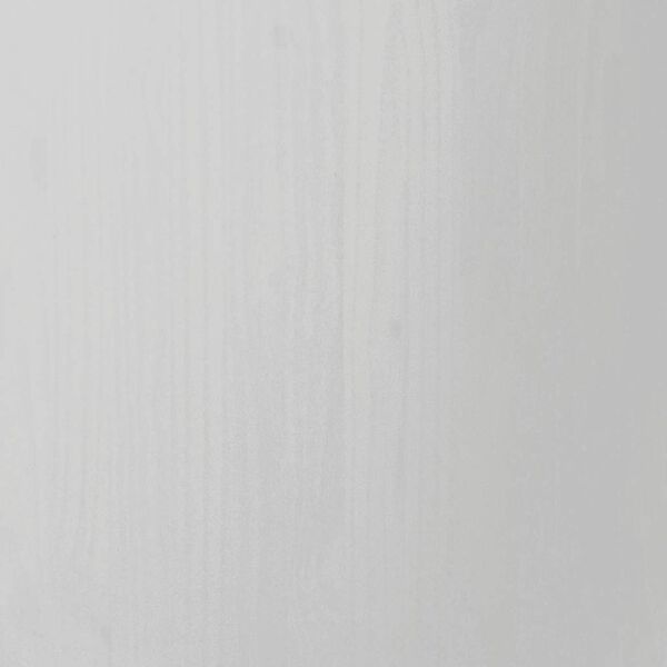 vidaXL Rolling Cabinet with Drawers MOSS White Solid Wood Pine