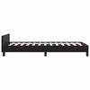 vidaXL Bed Frame without Mattress Black Twin Faux Leather