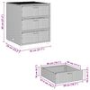 vidaXL Garden Storage Cabinet Black 55x59x69 cm Poly Rattan