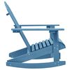 vidaXL Garden Adirondack Rocking Chair Solid Fir Wood Blue