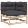 vidaXL 6 Piece Garden Sofa Set with Cushions Solid Wood Pine