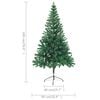 vidaXL Artificial Pre-lit Christmas Tree with Ball Set 150cm 380 Branches