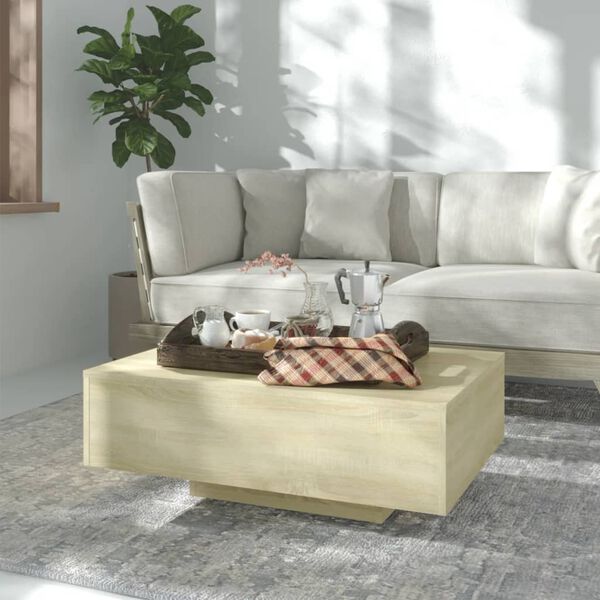 vidaXL Coffee Table Sonoma Oak 85x55x31 cm Engineered Wood