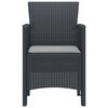 vidaXL Garden Chair 2 pcs Anthracite 53 x 49 x 85 cm PP