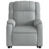 vidaXL Stand up Recliner Chair Light Grey Fabric
