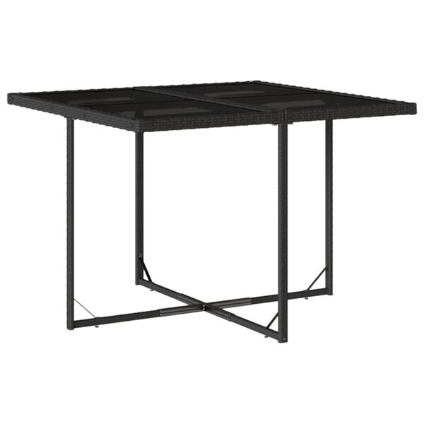 vidaXL 11 Piece Garden Dining Set with Cushions Grey Poly Rattan