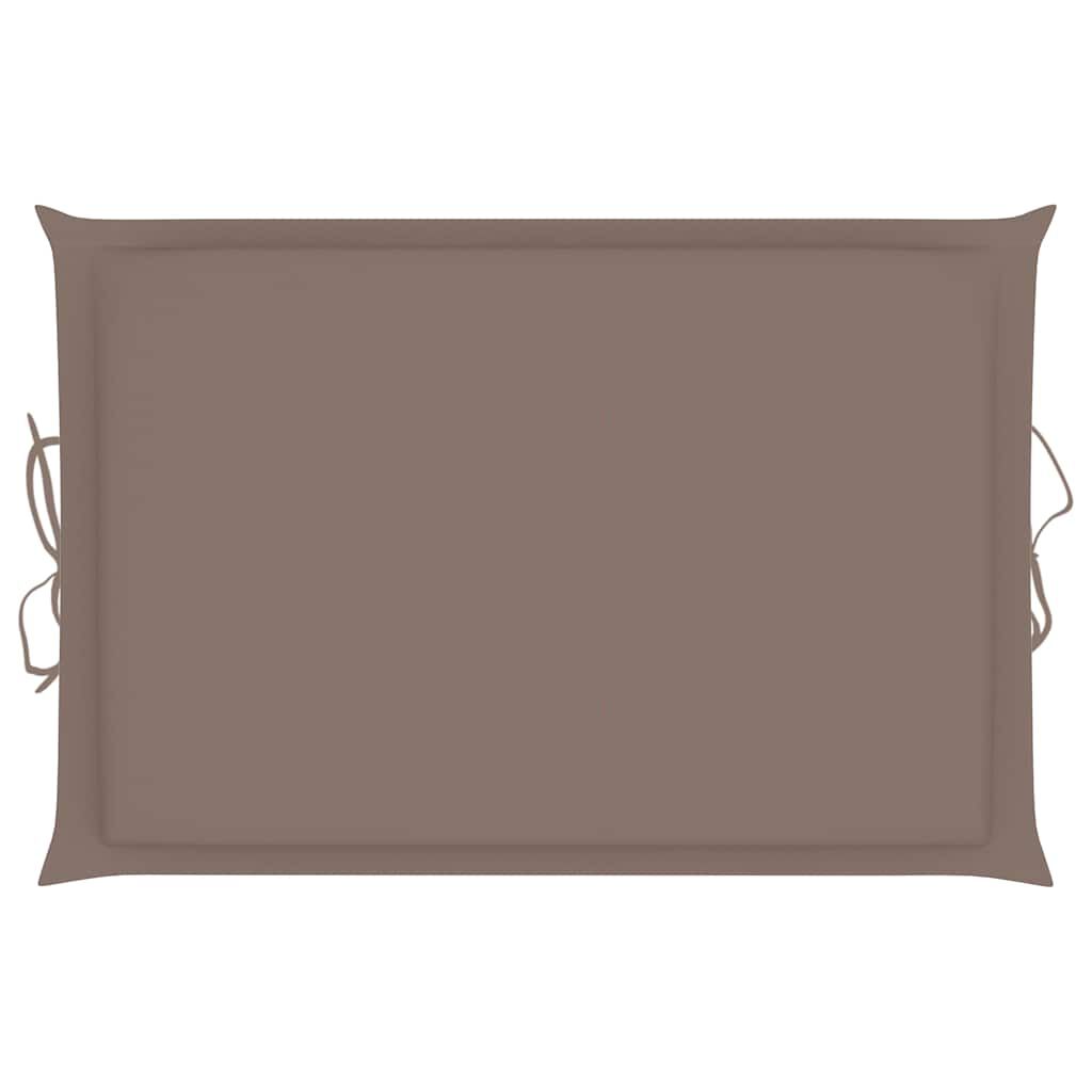 vidaXL Rocking Sun Lounger with Cushion Solid Teak Wood