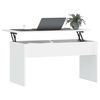 vidaXL Coffee Table White 102x50.5x52.5 cm Engineered Wood
