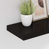vidaXL Floating Wall Shelves 2 pcs Black 50x23x3.8 cm MDF