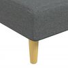 vidaXL Chaise Longue Dark Grey Fabric