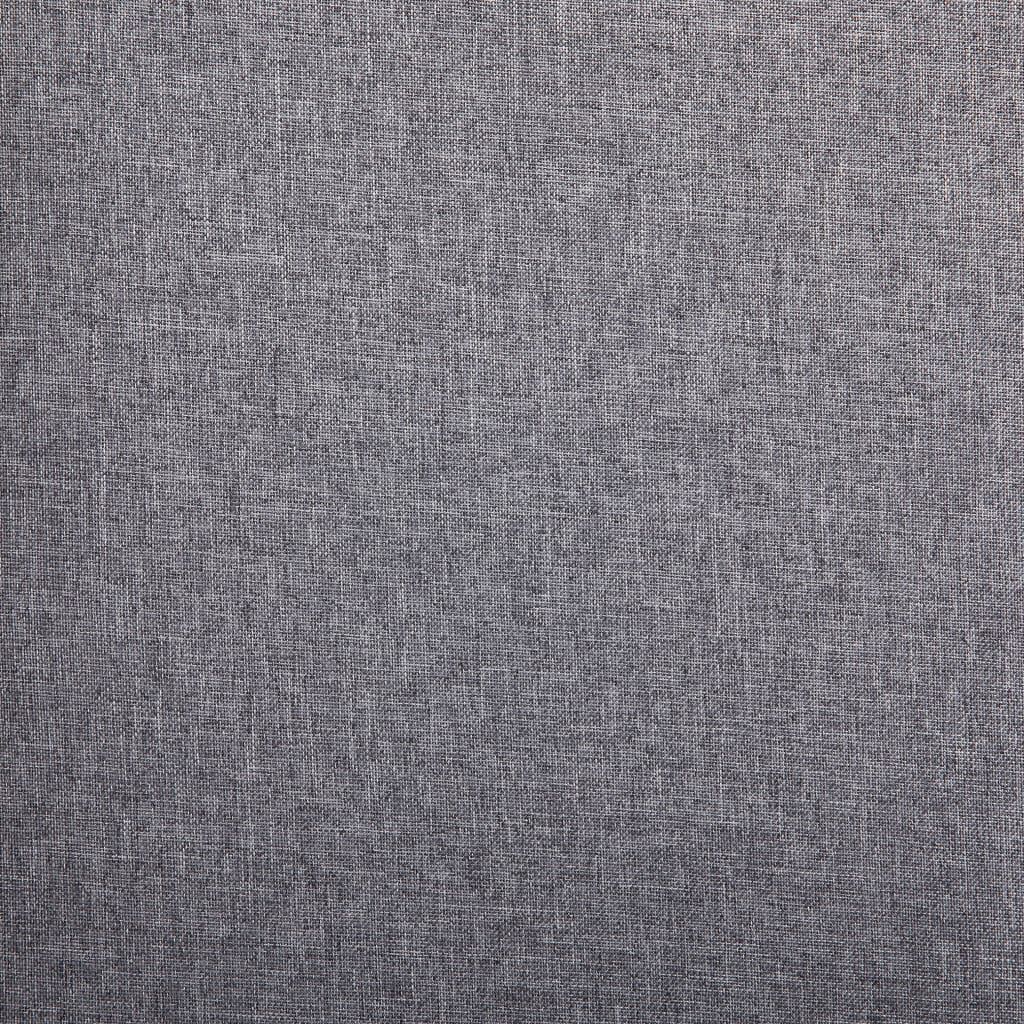 vidaXL Dining Chairs 2 pcs Light Gray Fabric