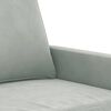 vidaXL 2-Seater Sofa Light Grey 140 cm Velvet