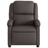 vidaXL Electric Recliner Chair Dark Brown Real Leather