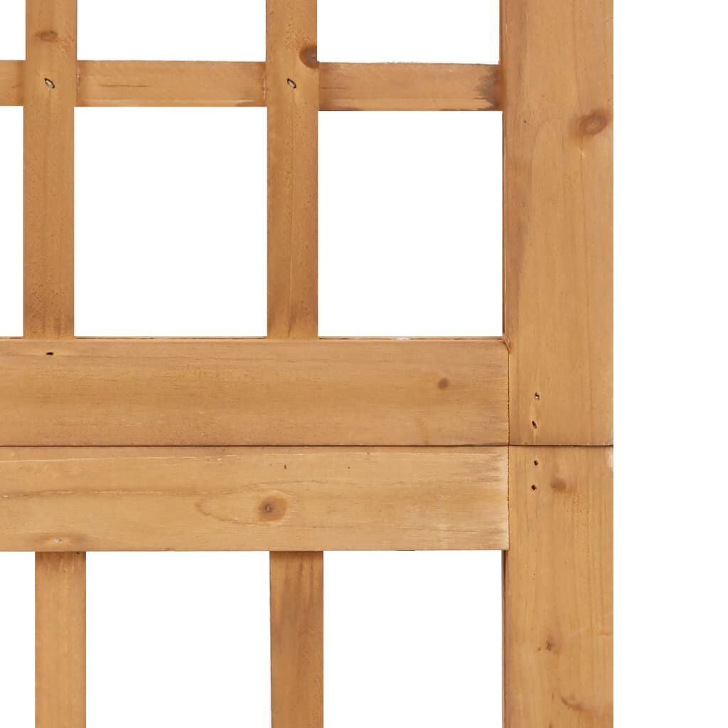 vidaXL 3-Panel Room Divider/Trellis Solid Fir Wood 121x180.5 cm