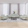 vidaXL 3 Piece Sofa Set with Cushions Light Grey Velvet