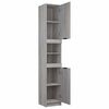 vidaXL Bathroom Cabinet Grey Sonoma 32x34x188.5 cm Engineered Wood