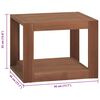 vidaXL Bathroom Cabinet 45x45x35 cm Solid Wood Teak