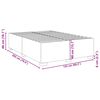 vidaXL Bed Frame without Mattress Light Grey&nbsp;Queen Fabric