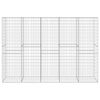 vidaXL Gabion Wall with Cover Galvanised Steel 300x50x200 cm