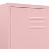 vidaXL Wardrobe Pink 90x50x180 cm Steel