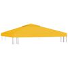 vidaXL 2-Tier Gazebo Top Cover 310 g/m² 3x3 m Yellow