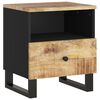vidaXL Bedside Cabinets 2 pcs Solid Wood Mango&Engineered Wood