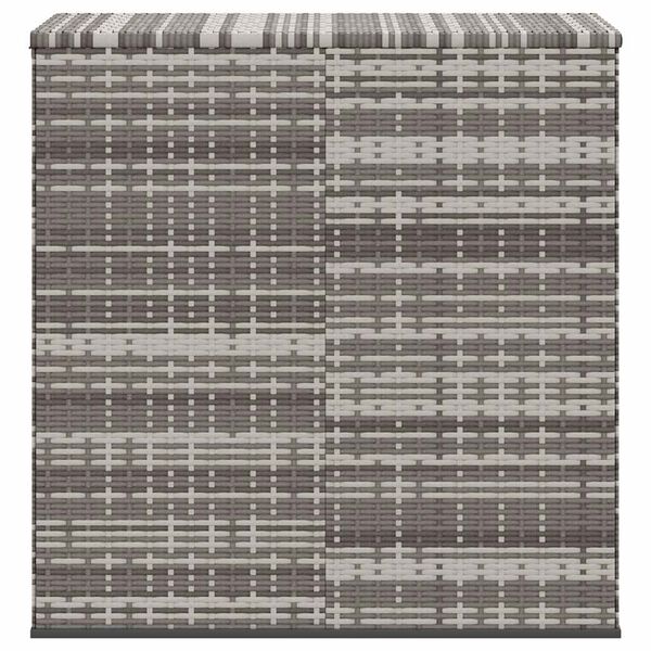 vidaXL Garden Cushion Box PE Rattan 100x49x103.5 cm Grey