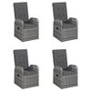 vidaXL 7 Piece Garden Dining Set Grey