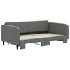 vidaXL Daybed with Trundle without Mattress Dark Grey 100x190 cm