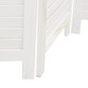vidaXL Room Divider 5 Panels White Solid Wood Paulownia
