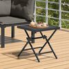 vidaXL Folding Garden Table Anthracite 38x38x38 cm Steel Mesh