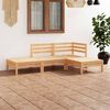 vidaXL 4 Piece Garden Lounge Set Solid Pinewood