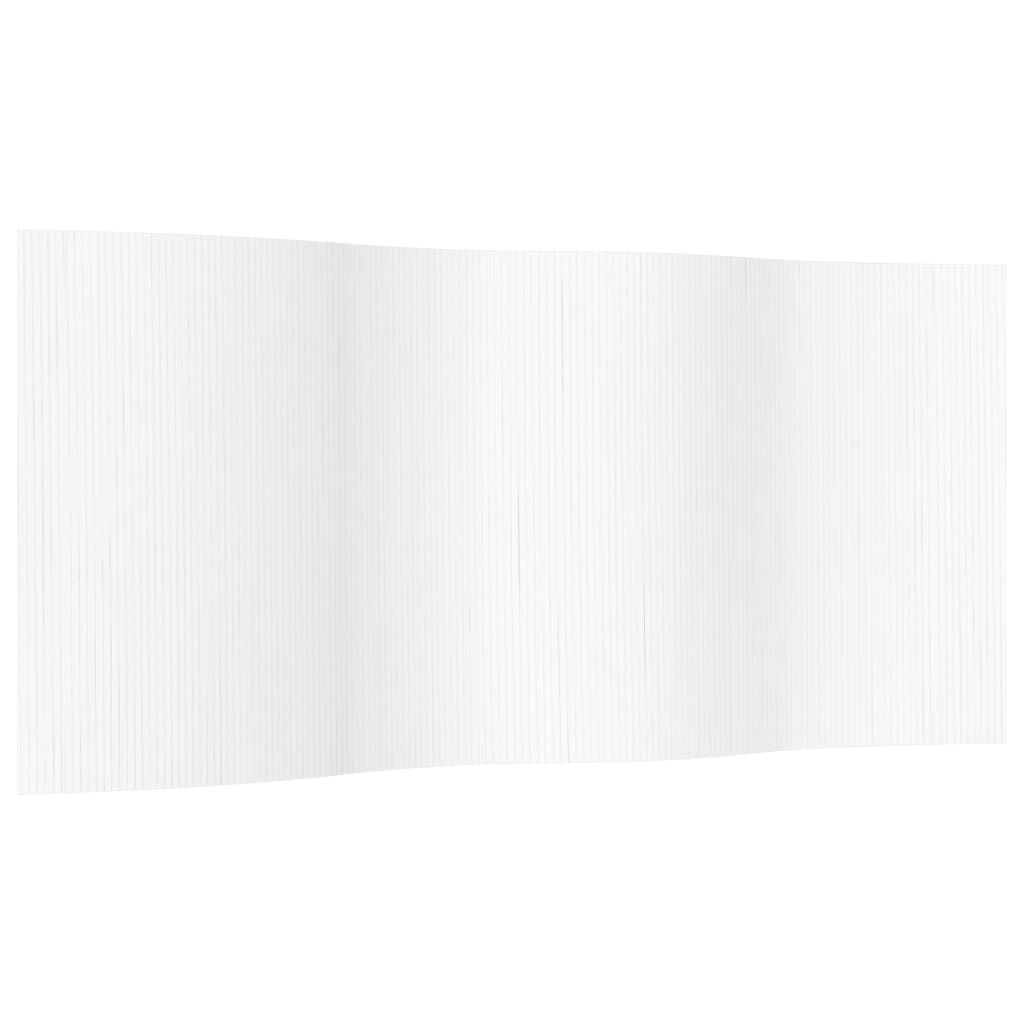 vidaXL Room Divider White 165x400 cm Bamboo