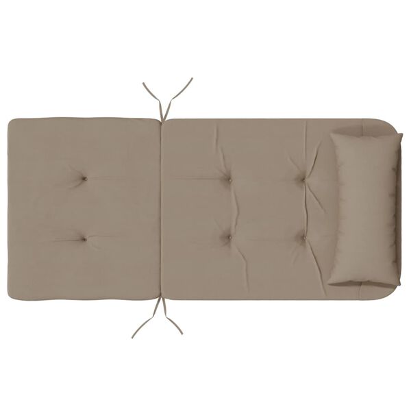 vidaXL Adirondack Chair Cushions 2 pcs Taupe Oxford Fabric