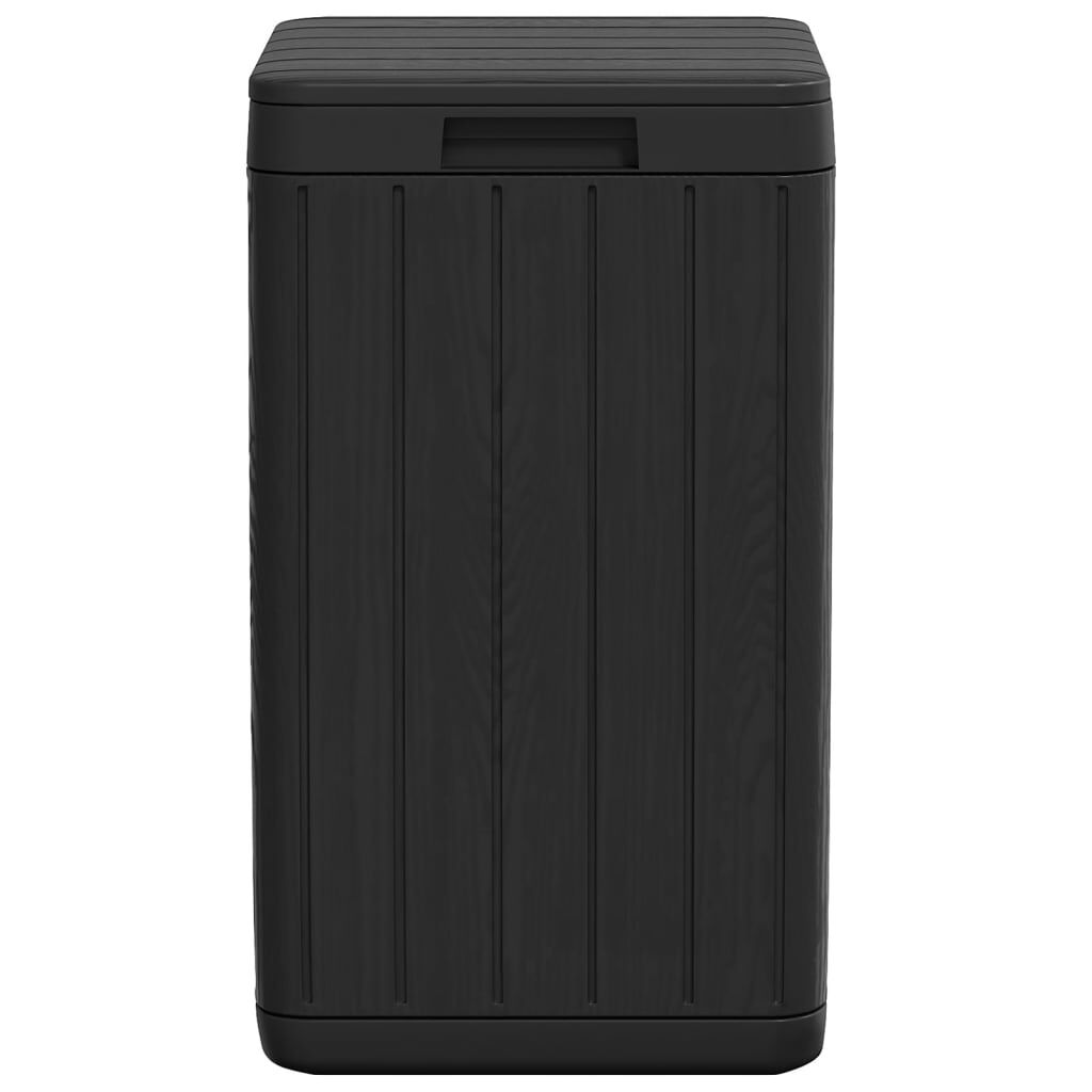 vidaXL Outdoor Garbage Bin Anthracite 38x38x65 cm PP